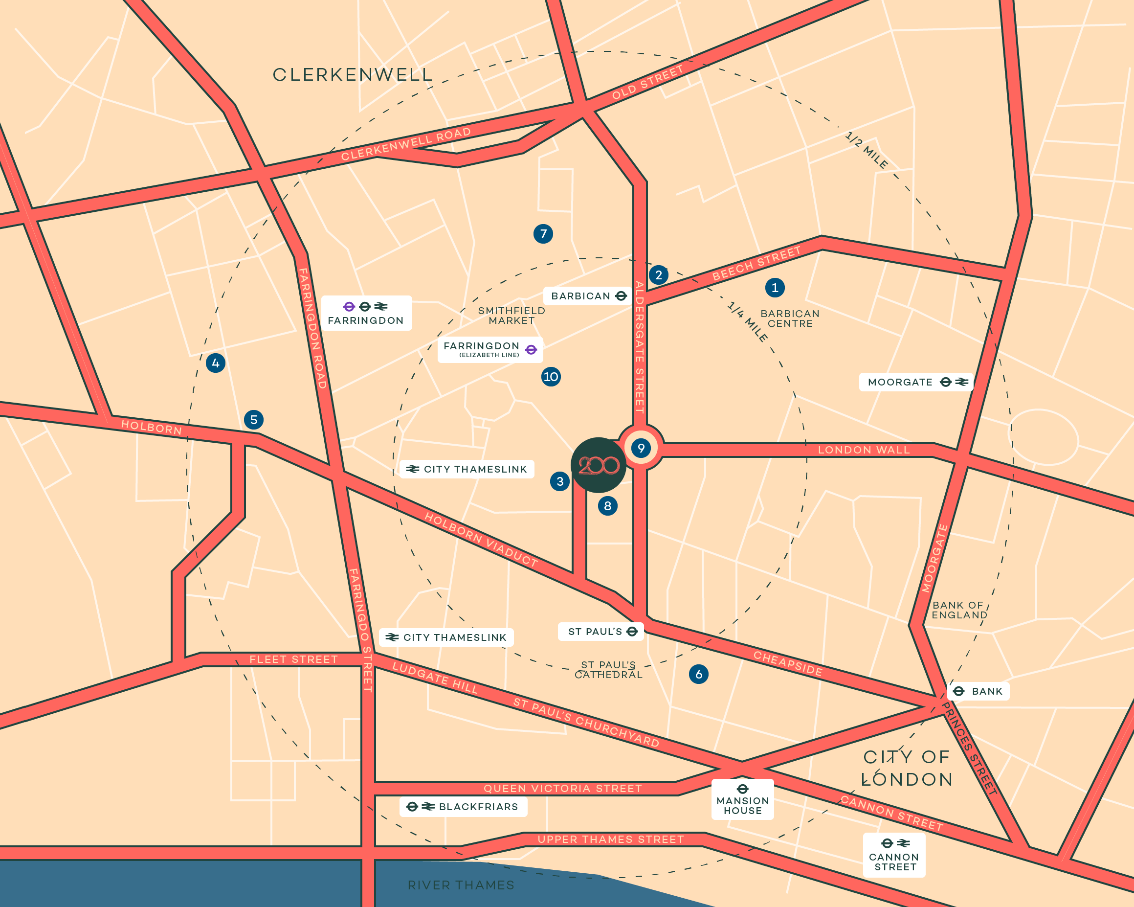 Lifestyle near 200 Aldersgate